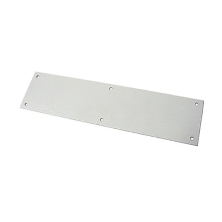 CAL-ROYAL Push Plate, 0.050 x 3-1/2 x 15, Screws, US32D Satin Stainless Steel PSPL3515-32D
